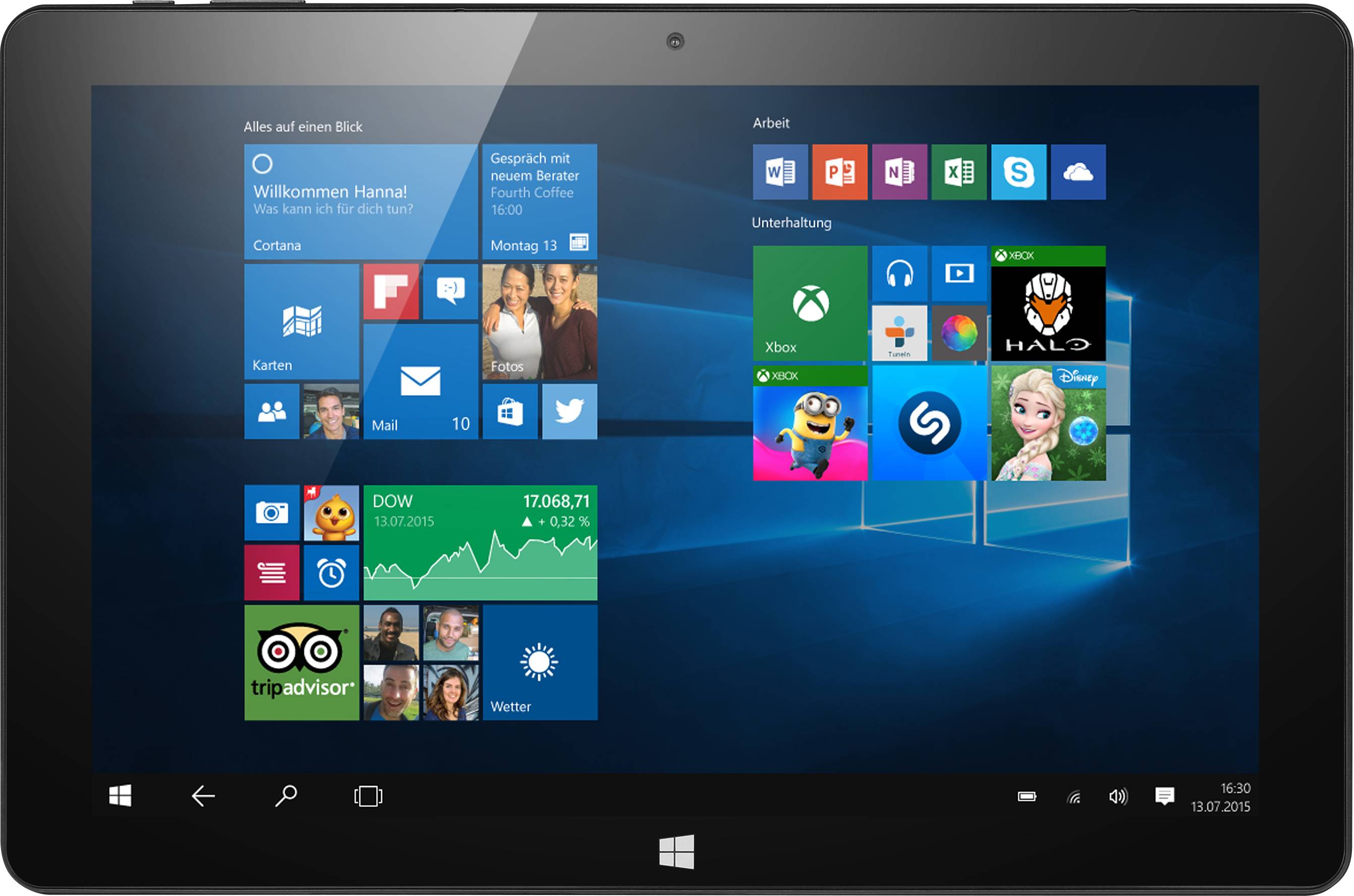 CSL Computer Panther Tab HD WiFi 64GB Schwarz Windows®-Tablet / 2-in-1 25.7cm (10.1 Zoll) 1.10GHz Intel® Celeron® Windows® 10