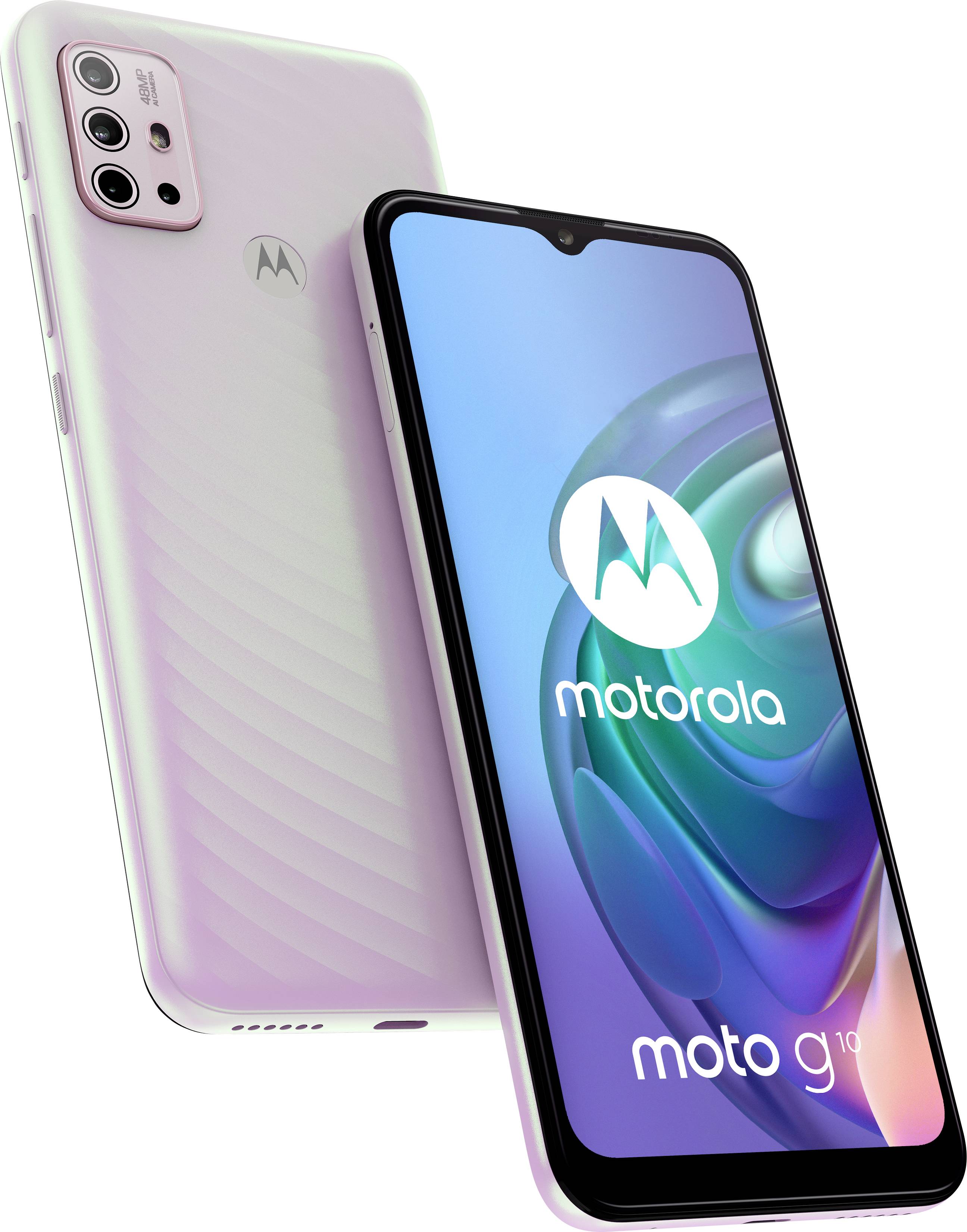 Motorola Moto G10 Dual-SIM Smartphone 64GB 6.5 Zoll (16.5 cm) Dual-SIM Android™ 11 Sakura Pearl