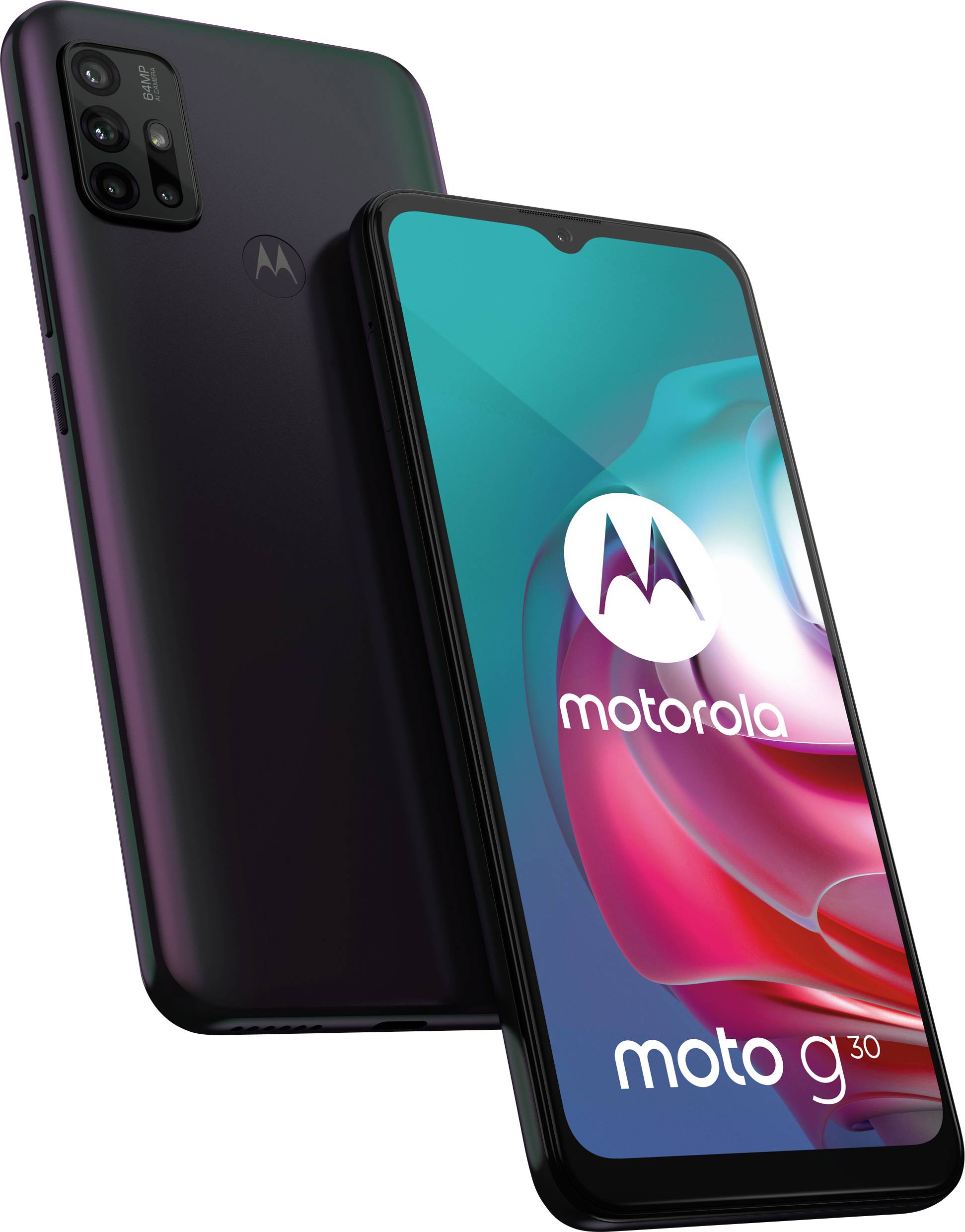 Motorola Moto G30 Smartphone 128 GB 16.5 cm (6.5 Zoll) Dark Pearl Android™ 11 Dual-SIM