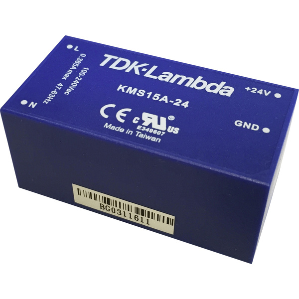 TDK-Lambda KMS15A-24 AC/DC-Printnetzteil 24V 0.625A 15W