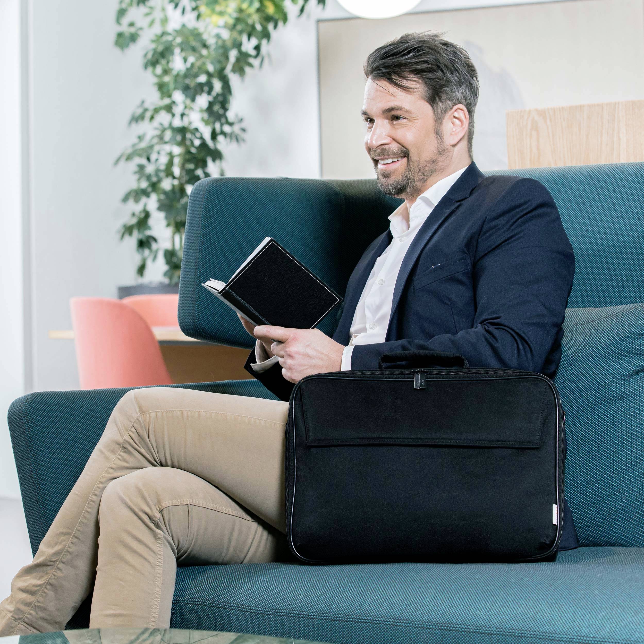 Dicota Notebook Tasche BASE XX Clamshell Passend für maximal: 35,8 cm (14,1") Schwarz