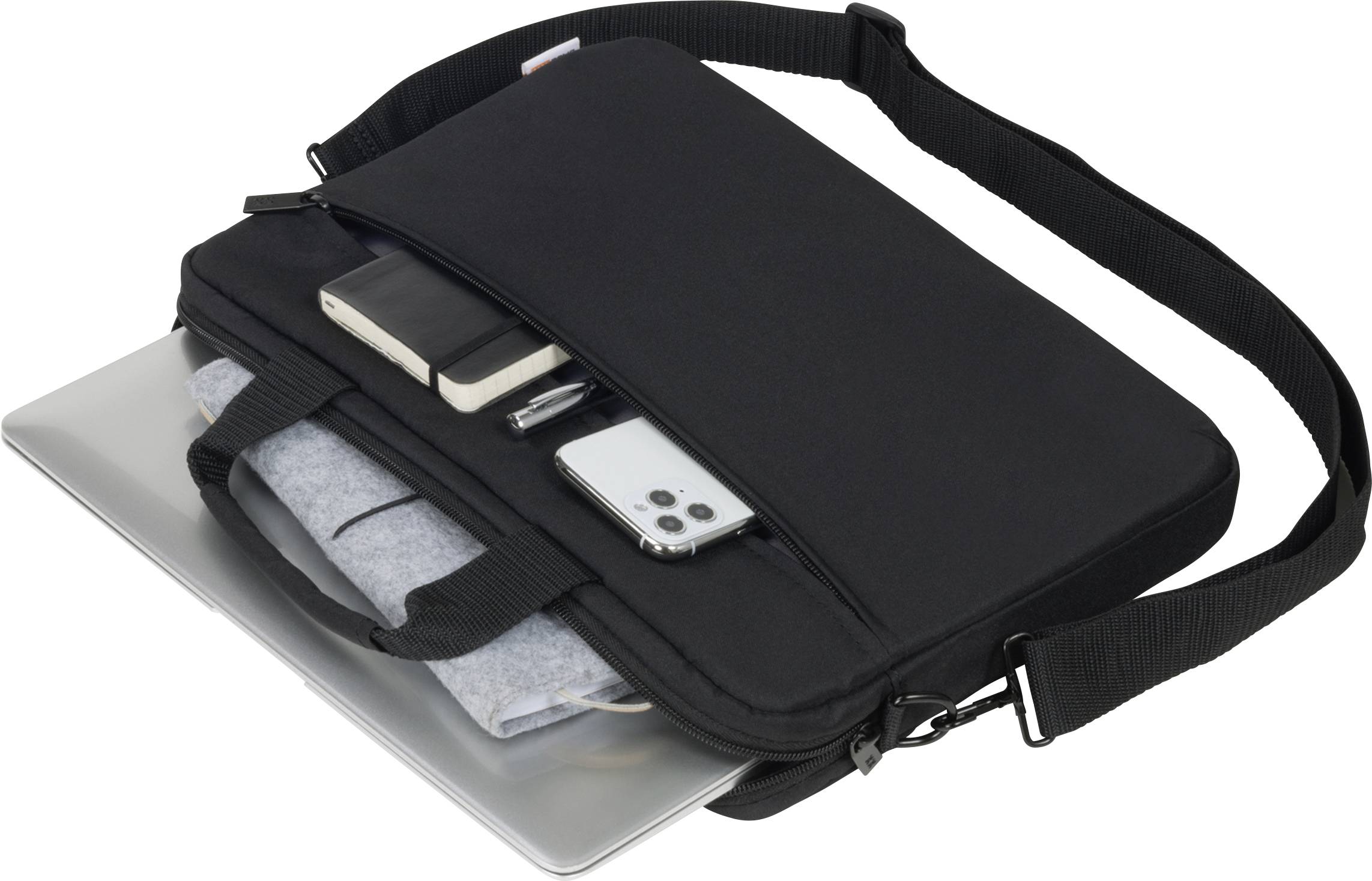 Dicota Notebook Tasche BASE XX Slim Passend für maximal: 35,8 cm (14,1") Schwarz