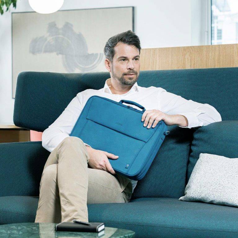 Dicota Notebook Tasche Eco Multi BASE Passend für maximal: 39,6 cm (15,6") Blau