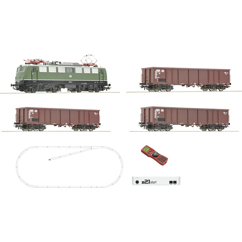 Roco 51330 z21start Digitalset: Elektrolokomotive BR 140 mit Güterzug der DB