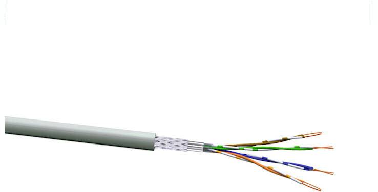 VOKA Kabelwerk 10307500 Netzwerkkabel CAT 5e SF/UTP 4 x 2 x 0.205mm² Grau (RAL 7035) 500m