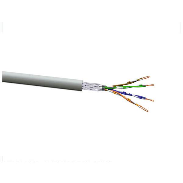 VOKA Kabelwerk 10258000 Netzwerkkabel CAT 5e SF/FTP 4 x 2 x 0.128 mm² Grau (RAL 7035) 100 m
