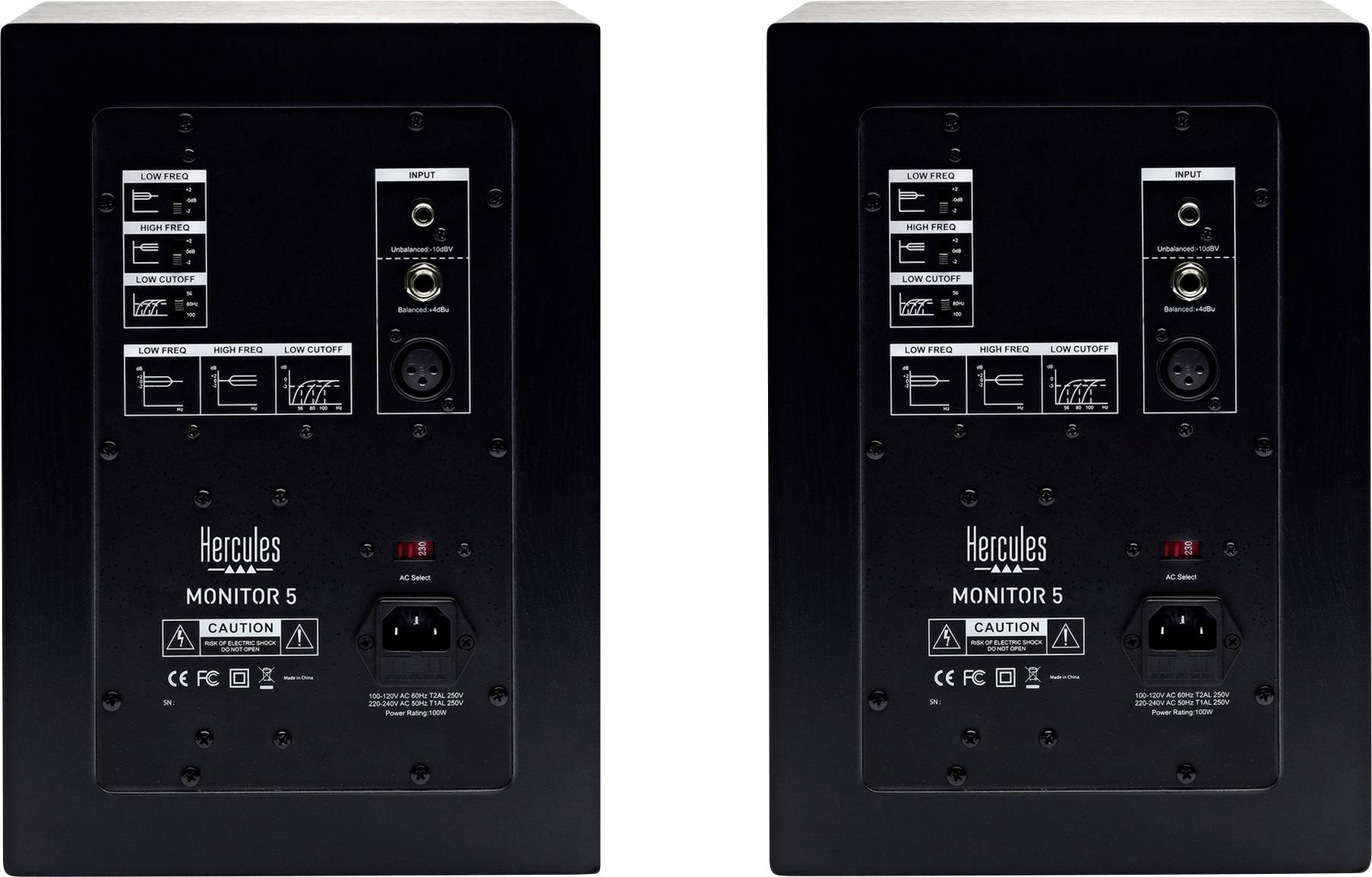 Hercules DJ Monitor 5 Aktiver PA Lautsprecher 12.7cm 5 Zoll 80W 1St.