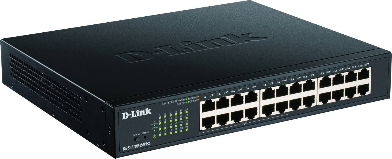DLink Deutschland 24-Port Gigabit Switch DGS-1100-24PV2