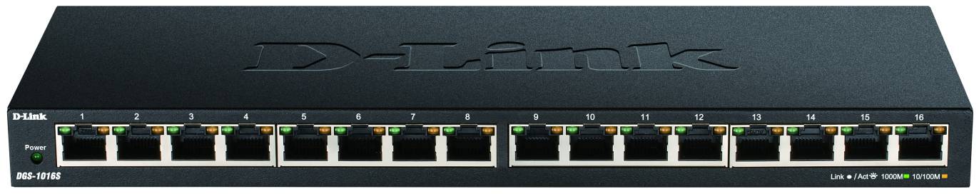 D-Link DGS-1016S Netzwerk Switch 16 Port 1 GBit/s
