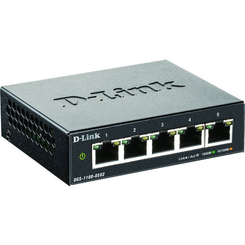 Switch réseau D-Link DGS-1100-05V2 5 ports 1 GBit/s