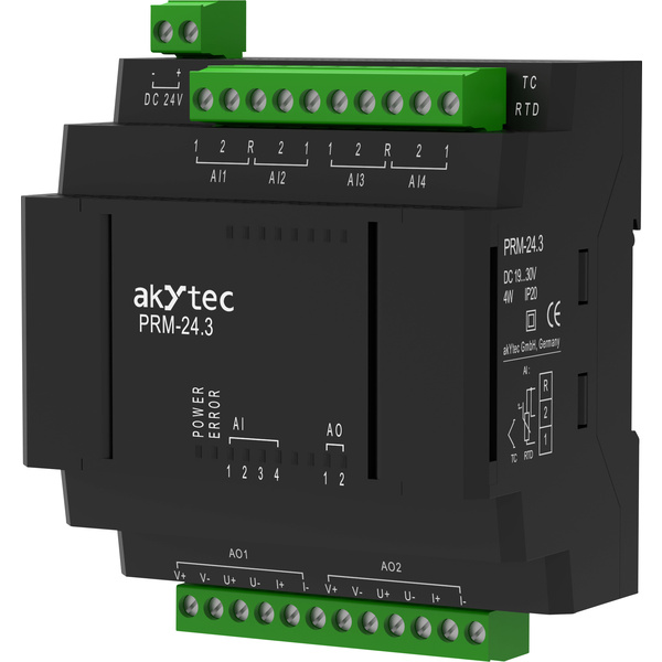 AkYtec PRM-24.3 37C064 SPS-Erweiterungsmodul 24 V/DC