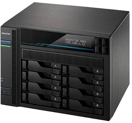 Asustor AS6508T NAS-Server 8 Bay 2x USB 3.2 Gen 1 HUB (USB 3.0) 90-AS6508T00-MD30