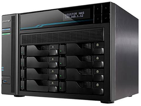 Asustor AS6508T NAS-Server 8 Bay 2x USB 3.2 Gen 1 HUB (USB 3.0) 90-AS6508T00-MD30