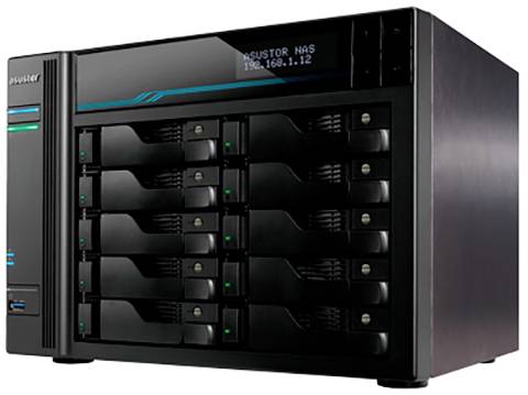 Asustor AS6510T NAS-Server 10 Bay 2x USB 3.2 Gen 1 HUB (USB 3.0) 90-AS6510T00-MD30