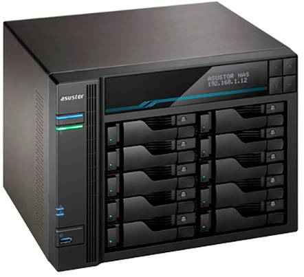 Asustor AS6510T NAS-Server 10 Bay 2x USB 3.2 Gen 1 HUB (USB 3.0) 90-AS6510T00-MD30