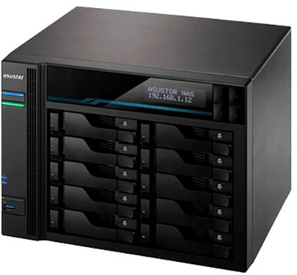 Asustor AS7110T Pro NAS-Server 10 Bay 3x USB 3.2 Gen 1 HUB (USB 3.0) 90-AS7110T00-MD30