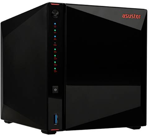 Asustor AS5304T NAS-Server 4 Bay 3x USB 3.2 Gen 1 HUB (USB 3.0) 90-AS5304T00-MD30