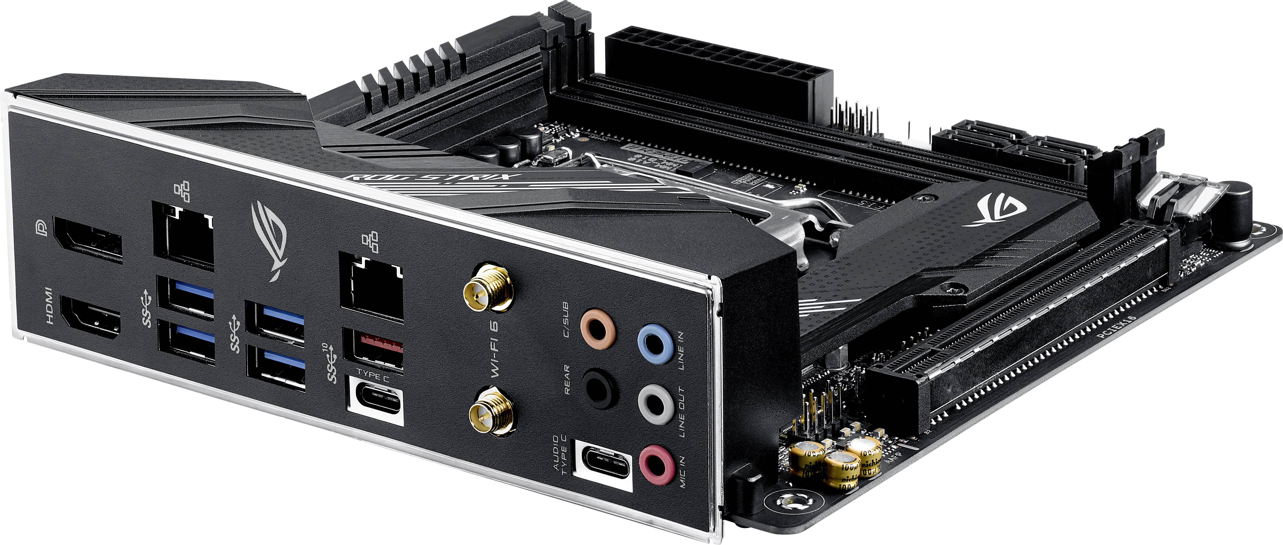 Asus ROG Strix H470-I Gaming Mainboard Sockel (PC) Intel® 1200 Formfaktor (Details) Mini-ITX Mainbo