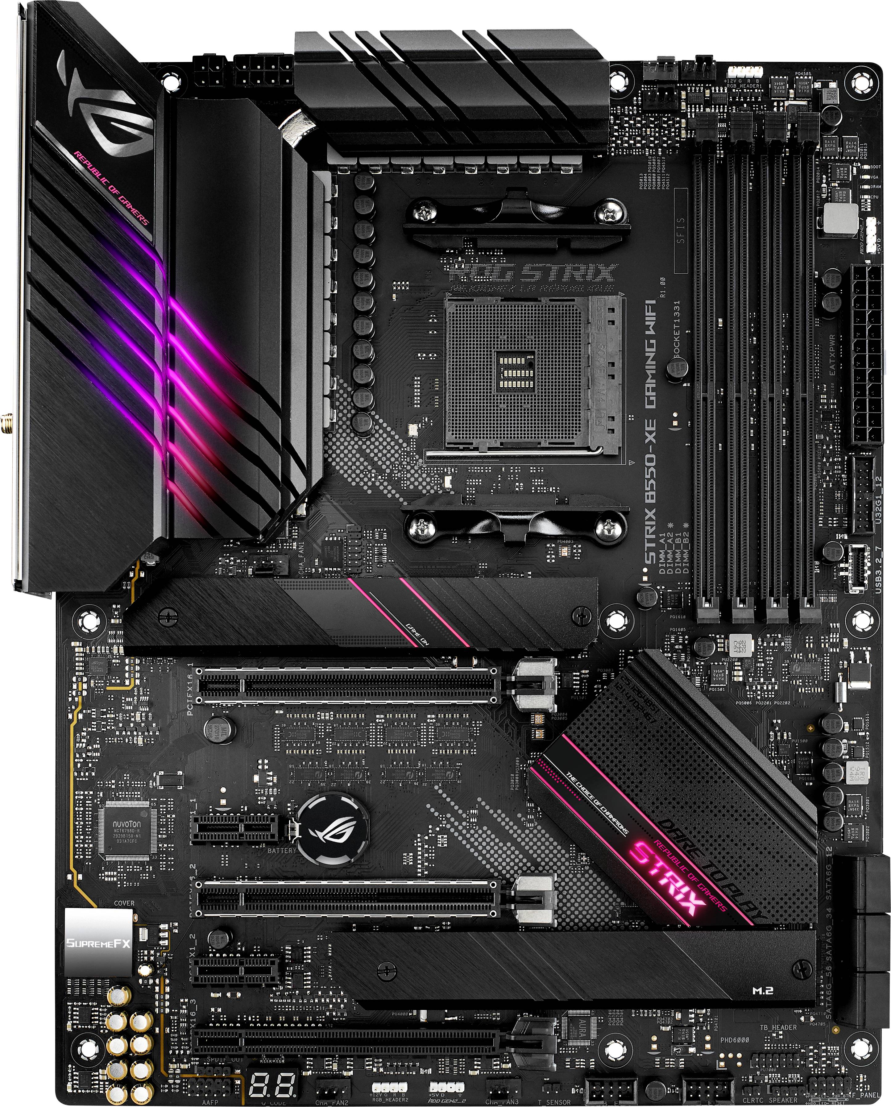 Asus ROG STRIX B550-XE GAMING WIFI Mainboard Sockel (PC) AMD® AM4 Formfaktor (Details) ATX Mainboard-Chipsatz AMD® B550