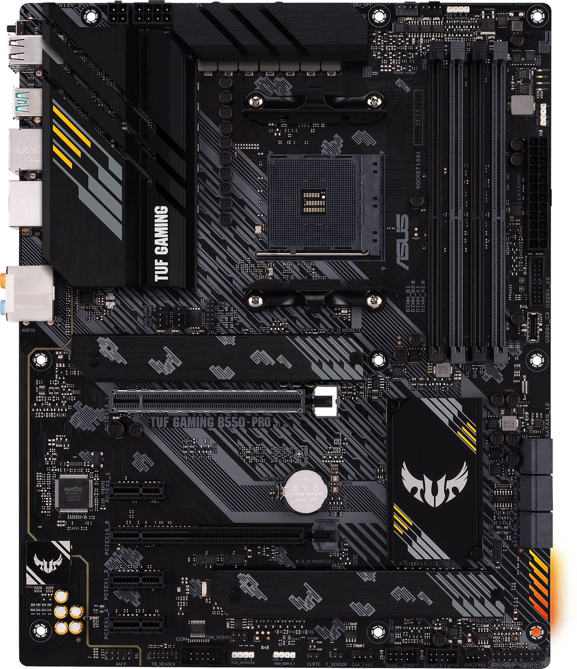 Asus TUF GAMING B550-PRO Mainboard Sockel (PC) AMD® AM4 Formfaktor (Details) ATX Mainboard-Chipsatz AMD® B550
