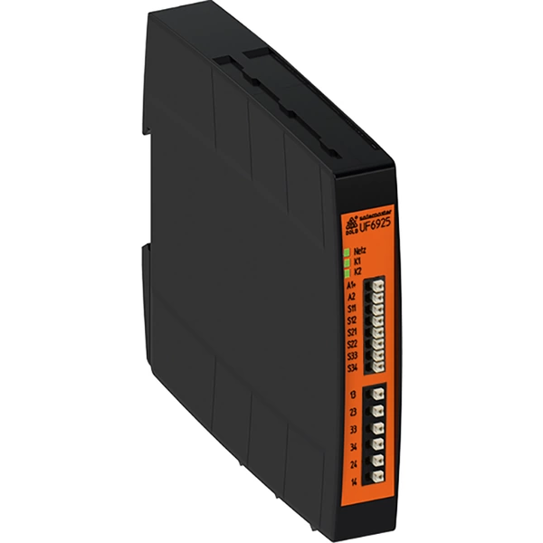 Dold Sicherheitsschaltgerät UF6925.03/61 DC8-36V Betriebsspannung: 8 V/DC, 36 V/DC 3 Schließer (B x H x T) 45 x 74 x 121mm 1St. Dold Sicherheitsschaltgerät UF6925.03/61 DC8-36V Betriebsspannung: 8 V/DC, 36 V/DC 3 Schließer (B x H x T) 45 x 74 x 121mm 1St.