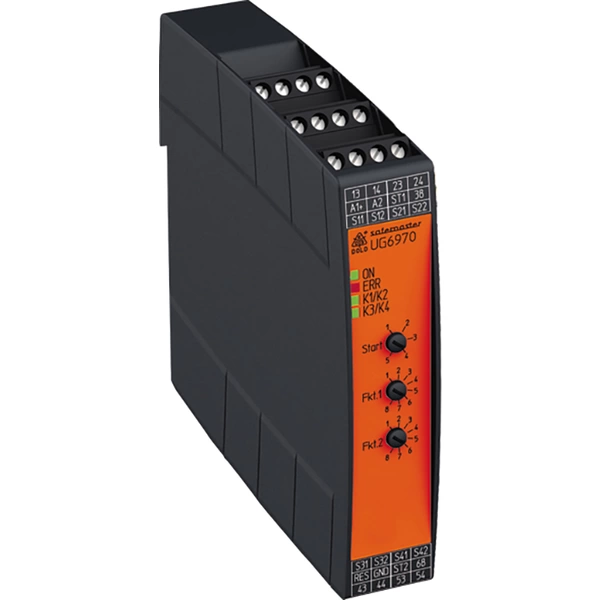Dold Sicherheitsrelais UG6970.04PS/61 DC24V Betriebsspannung: 24 V/DC 4 Schließer (B x H x T) 22.5 x 110 x 120.3mm 1St. Dold Sicherheitsrelais UG6970.04PS/61 DC24V Betriebsspannung: 24 V/DC 4 Schließer (B x H x T) 22.5 x 110 x 120.3mm 1St.