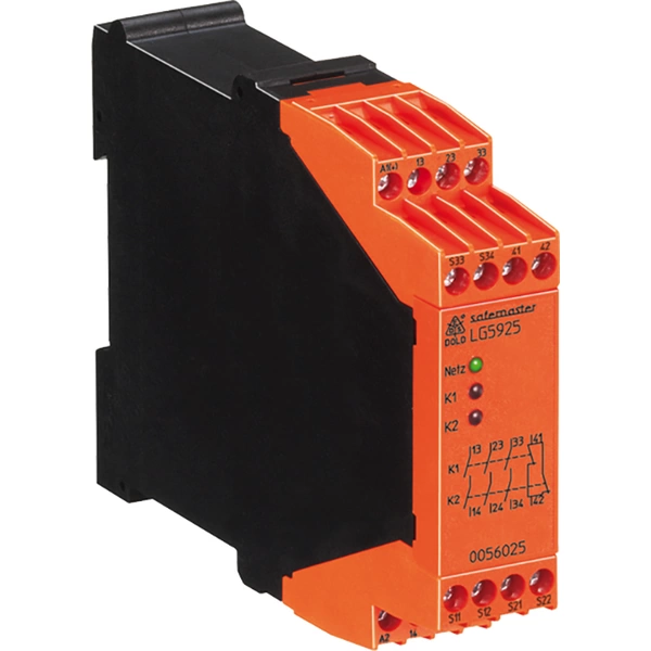 Dold Sicherheitsschaltgerät LG5925.48/61 AC/DC24V 3 Schließer, 1 Öffner (B x H x T) 45 x 74 x 121mm 1St. Dold Sicherheitsschaltgerät LG5925.48/61 AC/DC24V 3 Schließer, 1 Öffner (B x H x T) 45 x 74 x 121mm 1St.