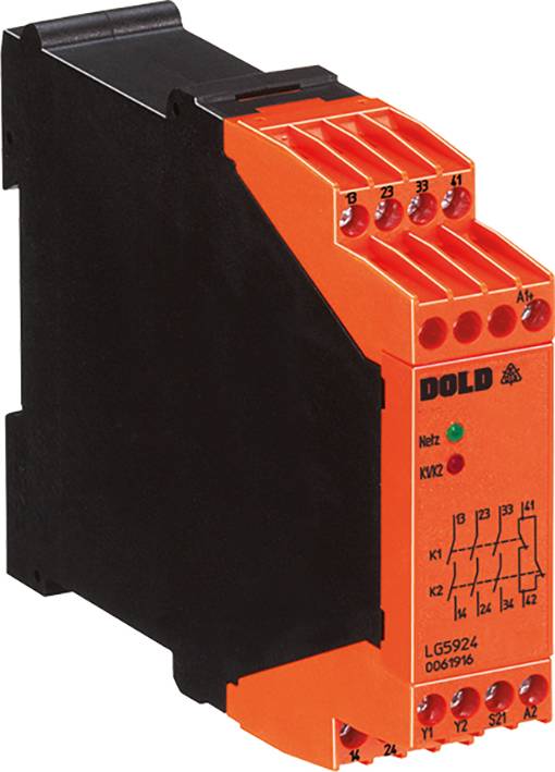 Sicherheitsschaltgerät LG5924.02/61 AC50/60Hz 230V Dold Betriebsspannung: 230 V/AC 2 Schließer (B x H x T) 45 x 74 x 121 mm 1 St.