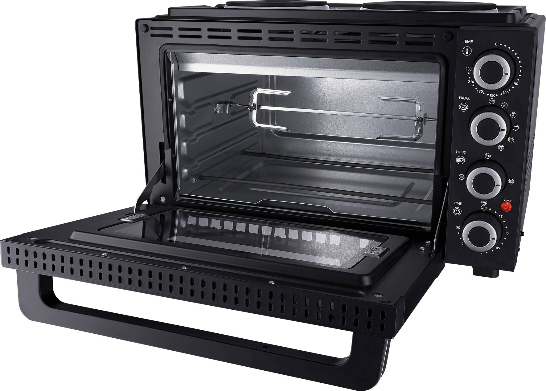 Steba KB K30 Minibackofen Antihaftbeschichtung, Grillfunktion, Timerfunktion, stufenloser Temperaturregler 30 l