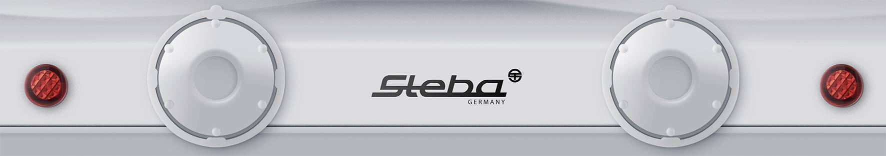 Steba KF 150 063800 Doppel-Kochplatte Überhitzungsschutz, Kontrollleuchte, stufenloser Temperaturregler