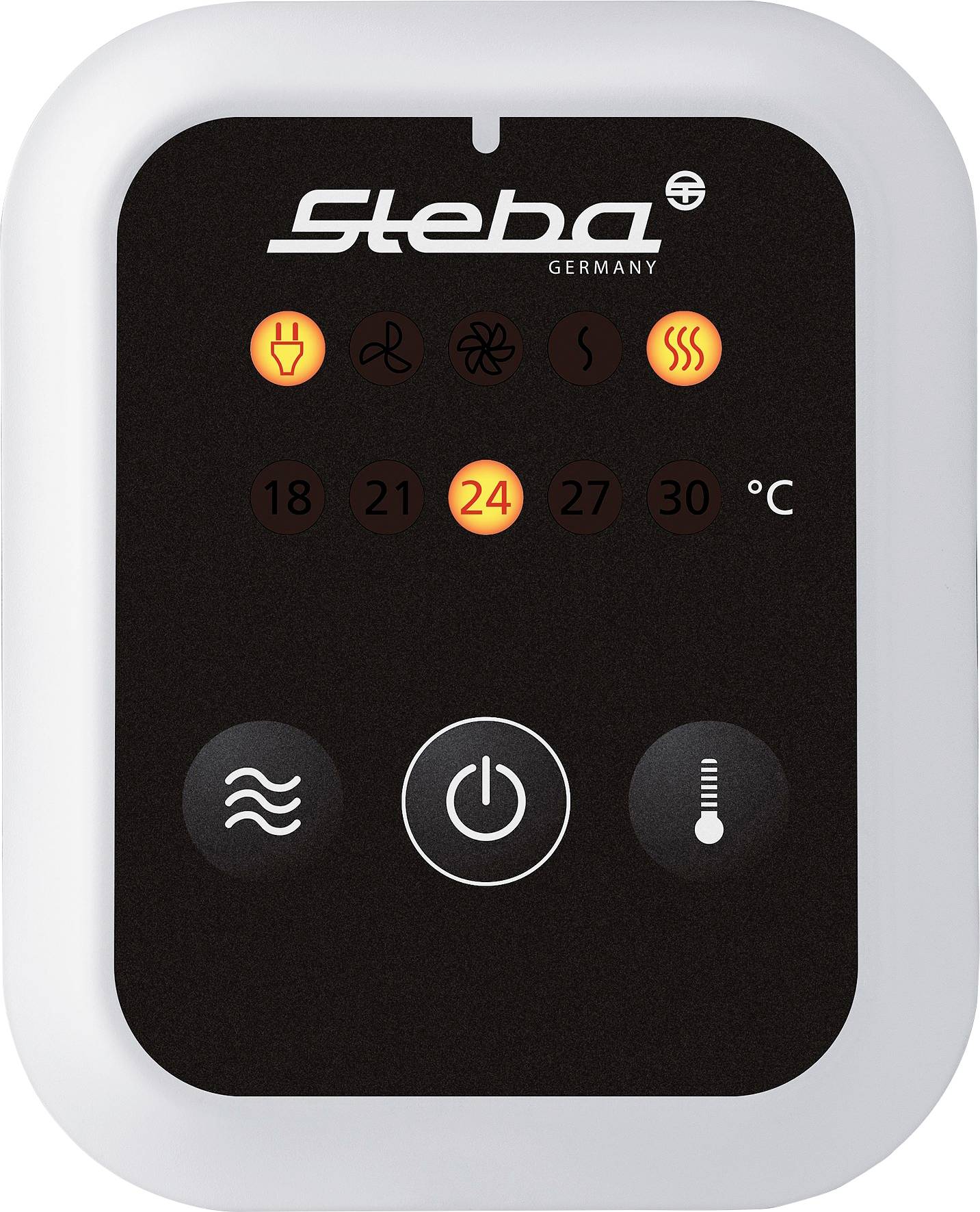 Steba VTH 2 HOT & COLD Standventilator 2000 W Weiß-Silber Überhitzungsschutz, mit Heizfunktion