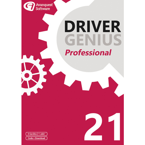 Avanquest Driver Genius 21 Professional (Code in a Box) Jahreslizenz, 3 Lizenzen Windows Systemopti