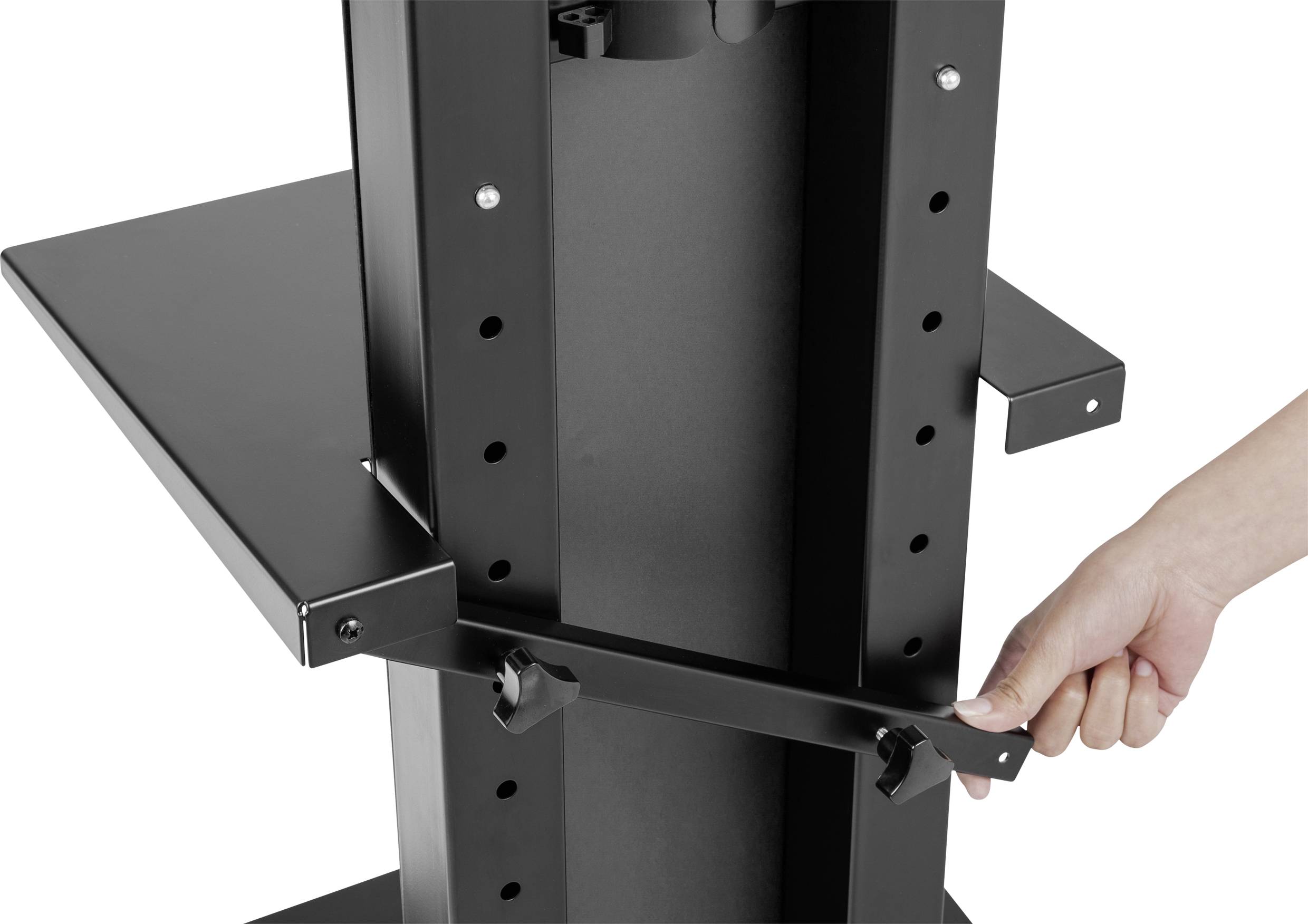 SpeaKa Professional SP-TVS-500 TV-Standfuß Höhenverstellbar 94,0cm (37") - 203,2cm (80") Bodenständer, Neigbar, Höhenverstellbar