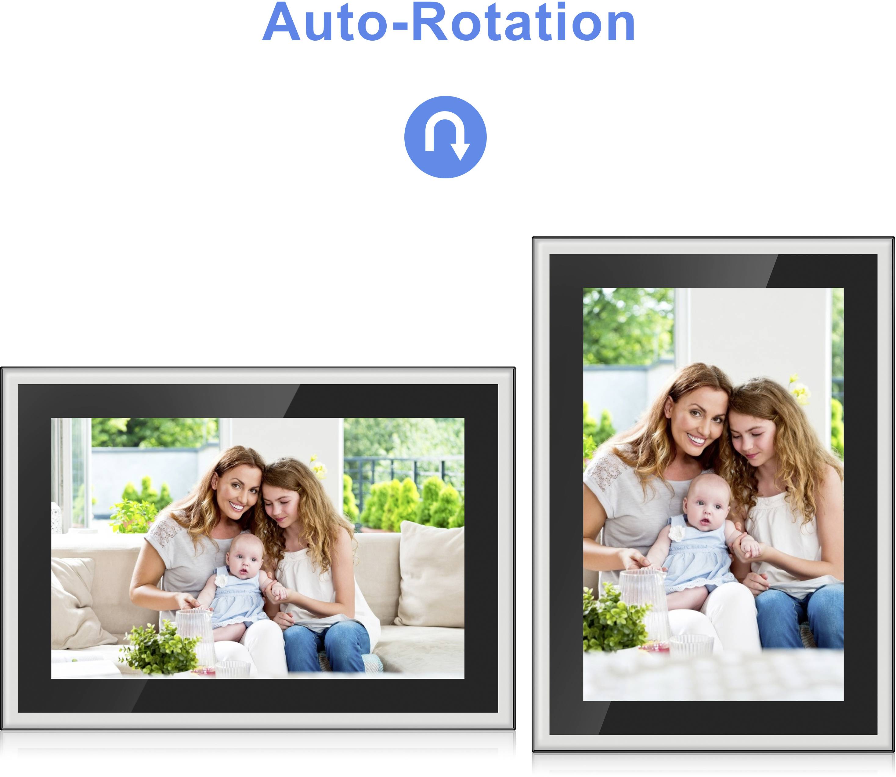 Braun Phototechnik DigiFrame 10X WiFi Digitaler Bilderrahmen 25.7 cm 10.1 Zoll EEK: C (A - G) 1920 x 1200 Pixel 16 GB Schwarz