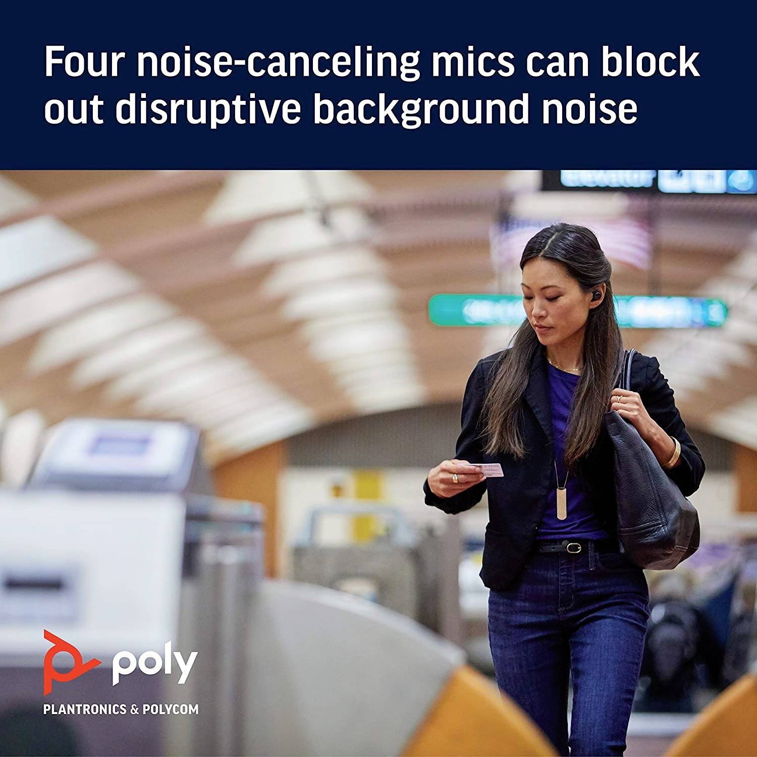 Plantronics BackBeat Pro 5100 In Ear Kopfhörer Bluetooth® Schwarz Noise Cancelling Headset, Lautstärkeregelung, Mikrofon-Stummschaltung