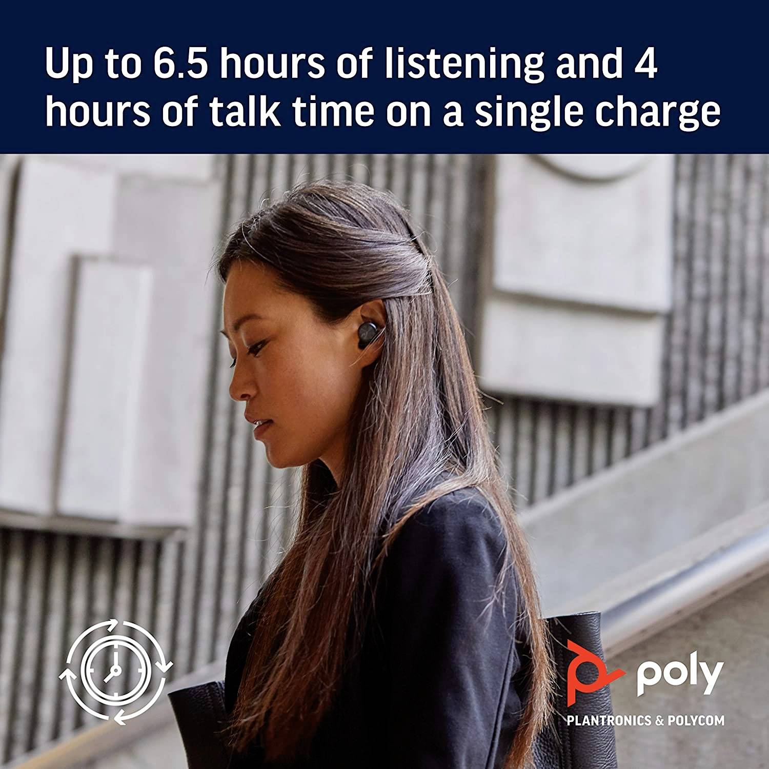 Plantronics BackBeat Pro 5100 In Ear Kopfhörer Bluetooth® Schwarz Noise Cancelling Headset, Lautstärkeregelung, Mikrofon-Stummschaltung