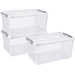 Curver 246385 Kunststoffbox HANDY geschlossen, stapelbar (B x H x T) 400 x 200 x 290mm Transparent 5St. Curver 246385 Kunststoffbox HANDY geschlossen, stapelbar (B x H x T) 400 x 200 x 290mm Transparent 5St.