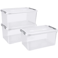 Curver 240679 Kunststoffbox HANDY geschlossen, stapelbar (B x H x T) 400 x 290 x 600mm Transparent 3St. Curver 240679 Kunststoffbox HANDY geschlossen, stapelbar (B x H x T) 400 x 290 x 600mm Transparent 3St.