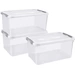 Curver 240679 Kunststoffbox HANDY geschlossen, stapelbar (B x H x T) 400 x 290 x 600mm Transparent 3St. Curver 240679 Kunststoffbox HANDY geschlossen, stapelbar (B x H x T) 400 x 290 x 600mm Transparent 3St.
