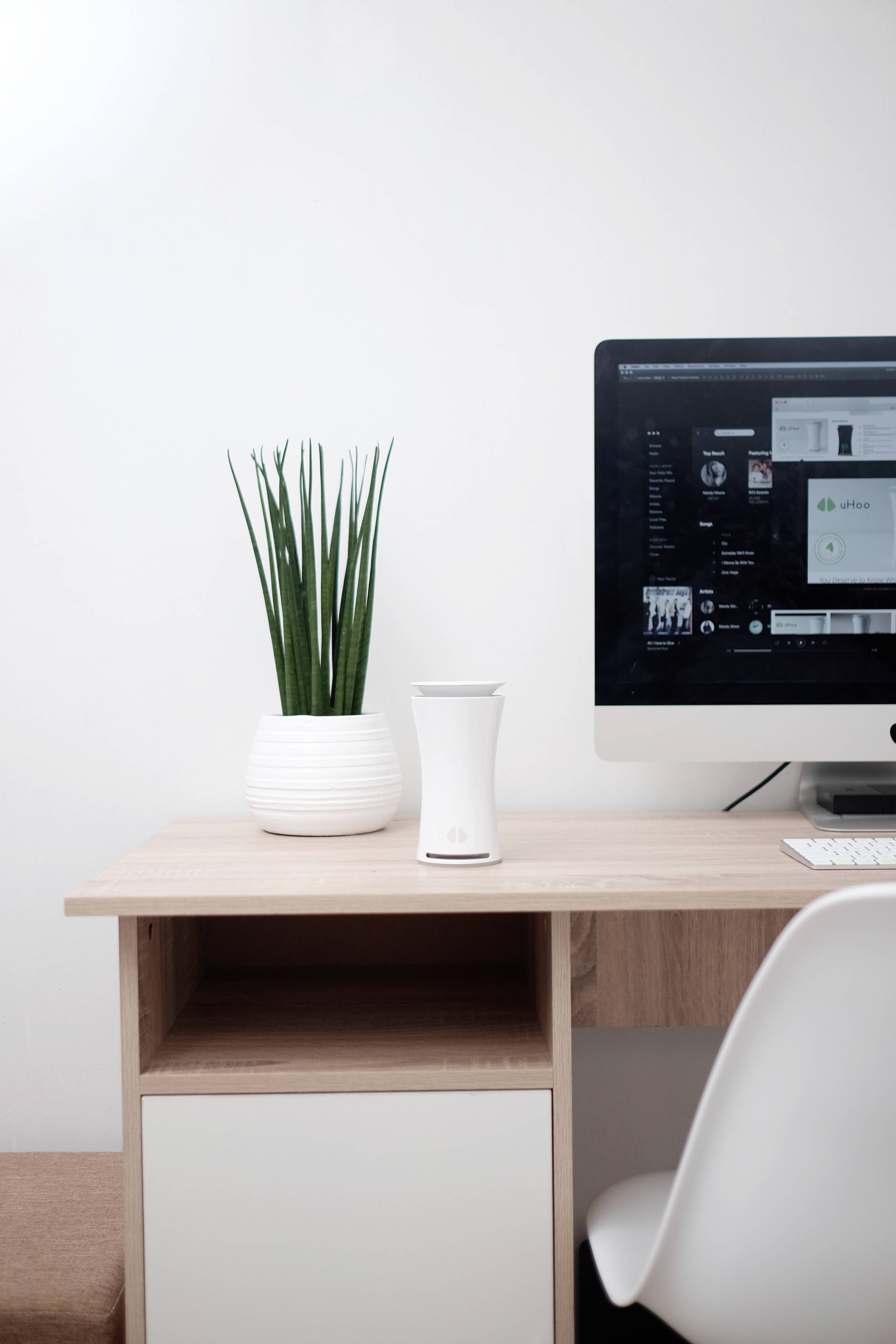 Uhoo IAQ Luftgütemonitor / Luftqualitätsmesser Weiß UHOO-IAS1-M-C-EU