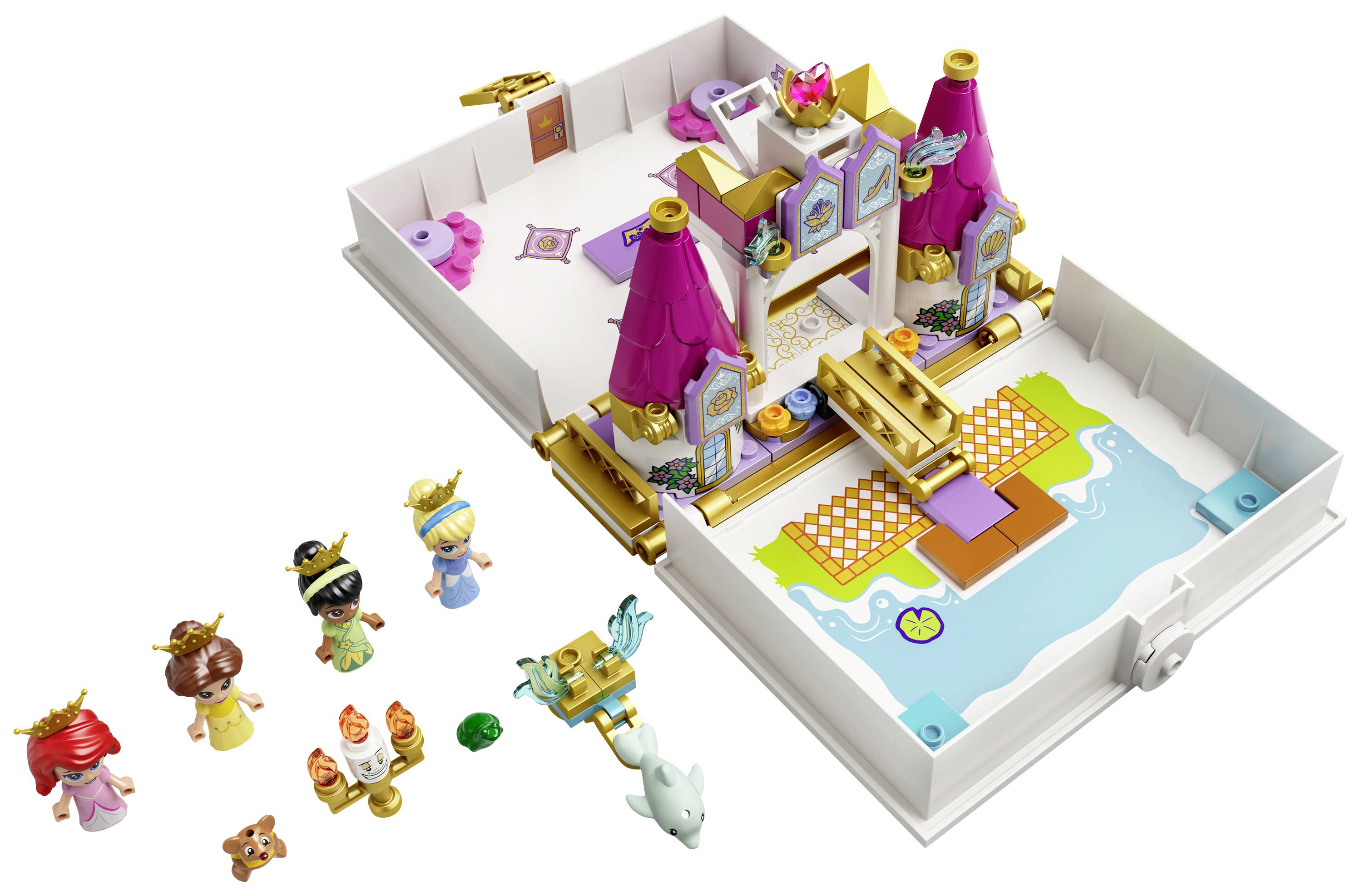 43193 LEGO® DISNEY Märchenbuch Abenteuer mit Arielle, Belle, Cinderella und Tiana