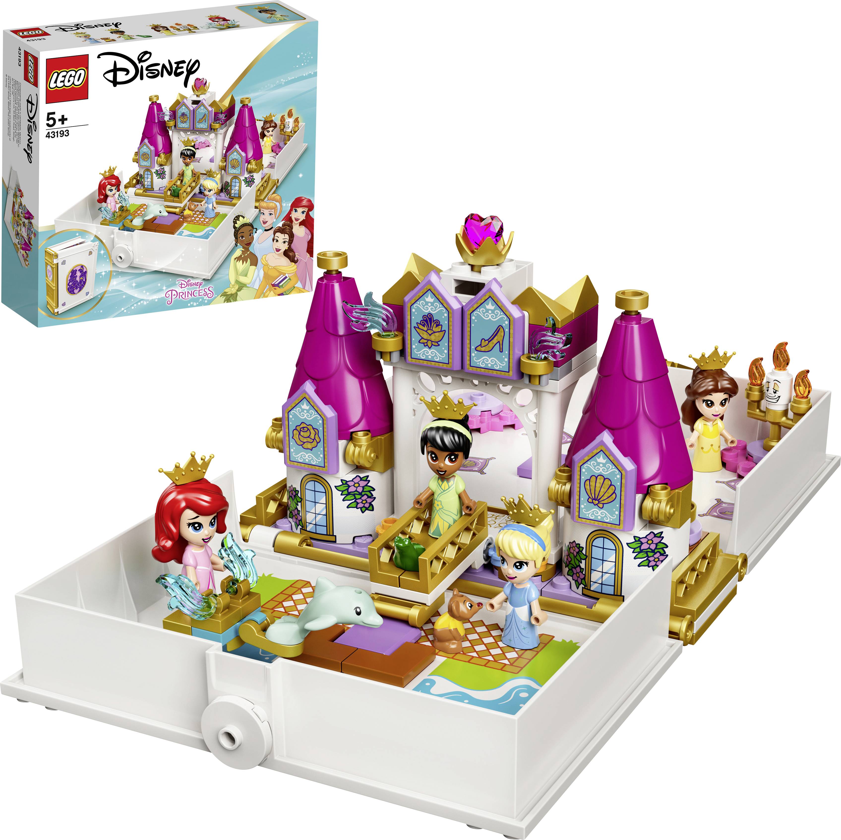 43193 LEGO® DISNEY Märchenbuch Abenteuer mit Arielle, Belle, Cinderella und Tiana