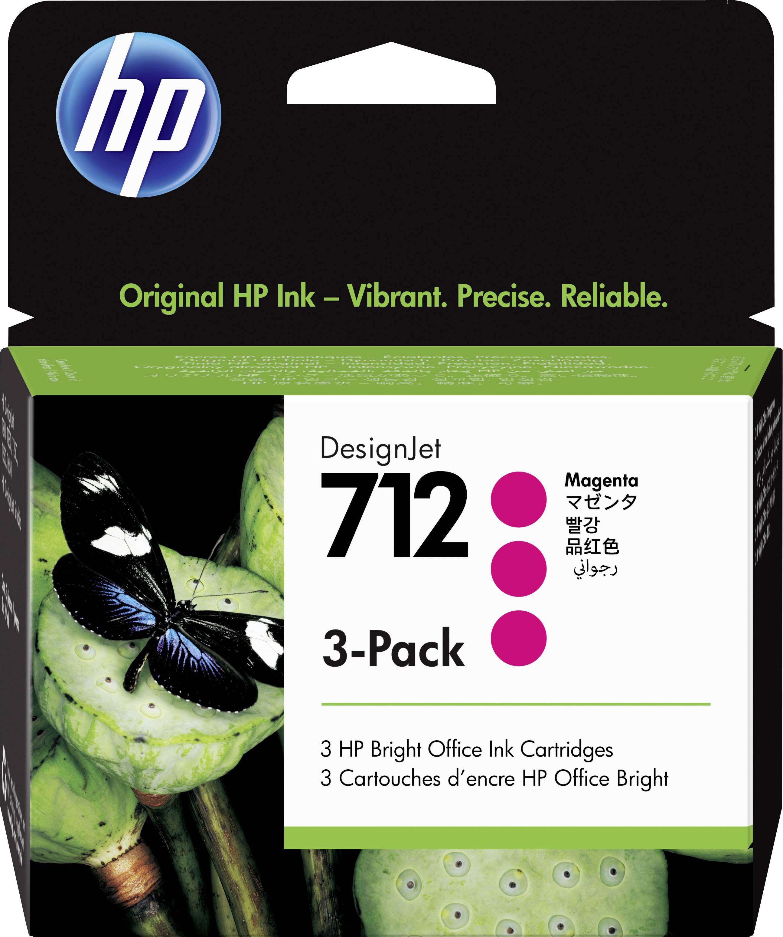 HP Druckerpatrone 712 Original 3er-Pack Magenta 3ED78A
