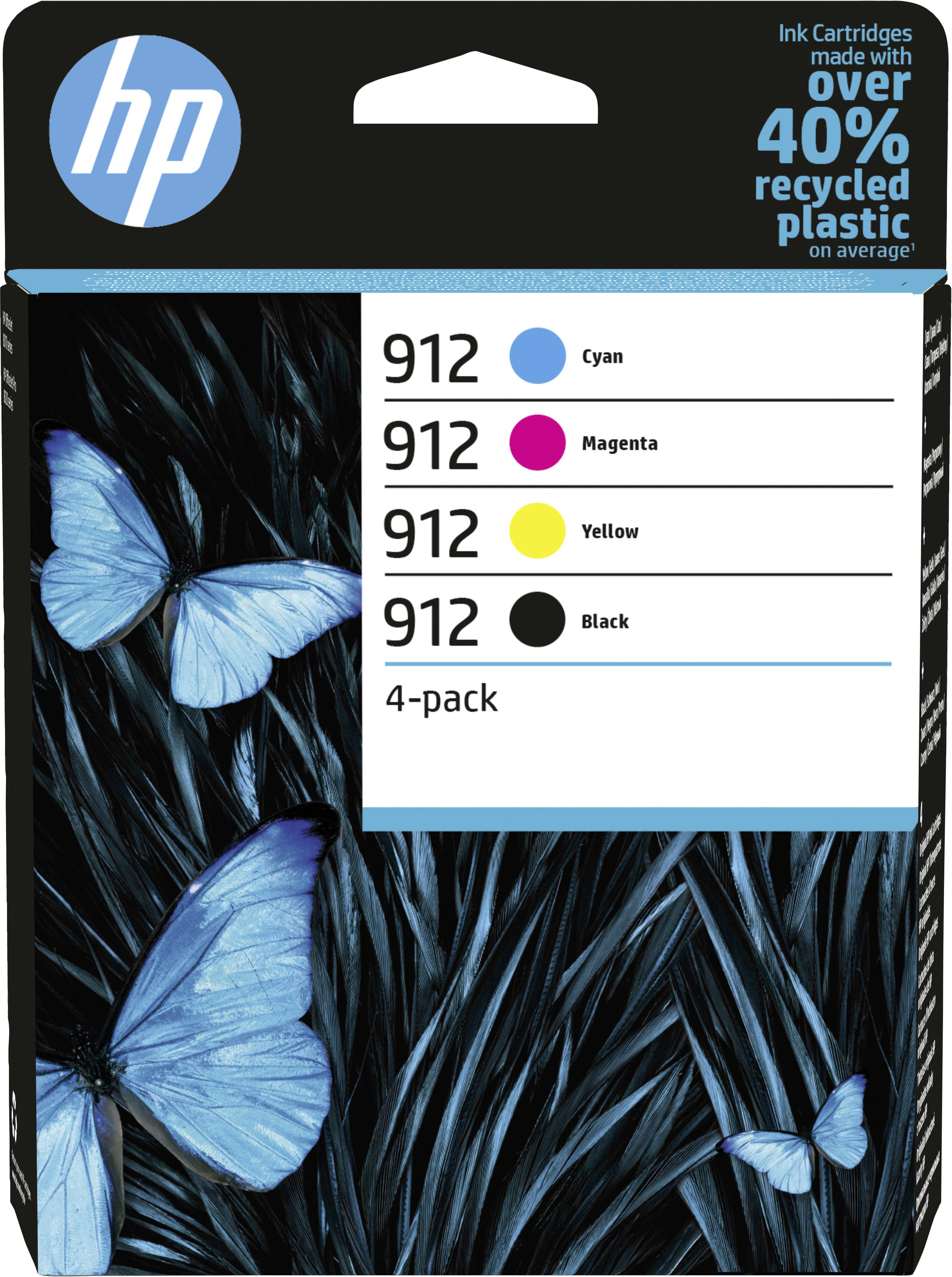 HP 912 - 4er-Pack - Schwarz, Gelb, Cyan, Magenta