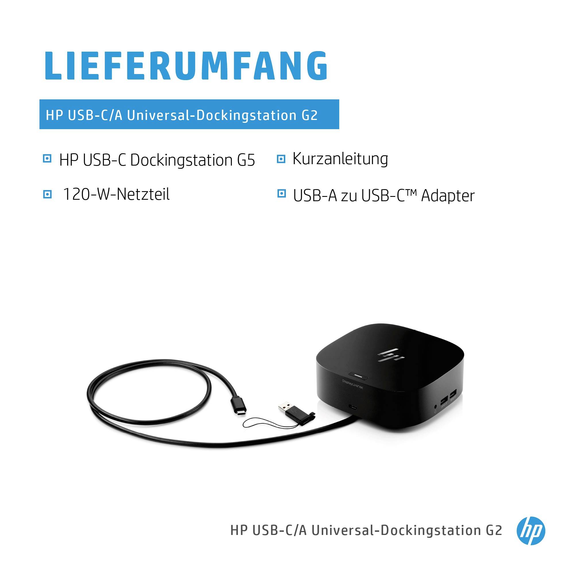 HP USB-C® Dockingstation Dock G5 Passend für Marke Dockingstations: HP USB-C® Power Delivery