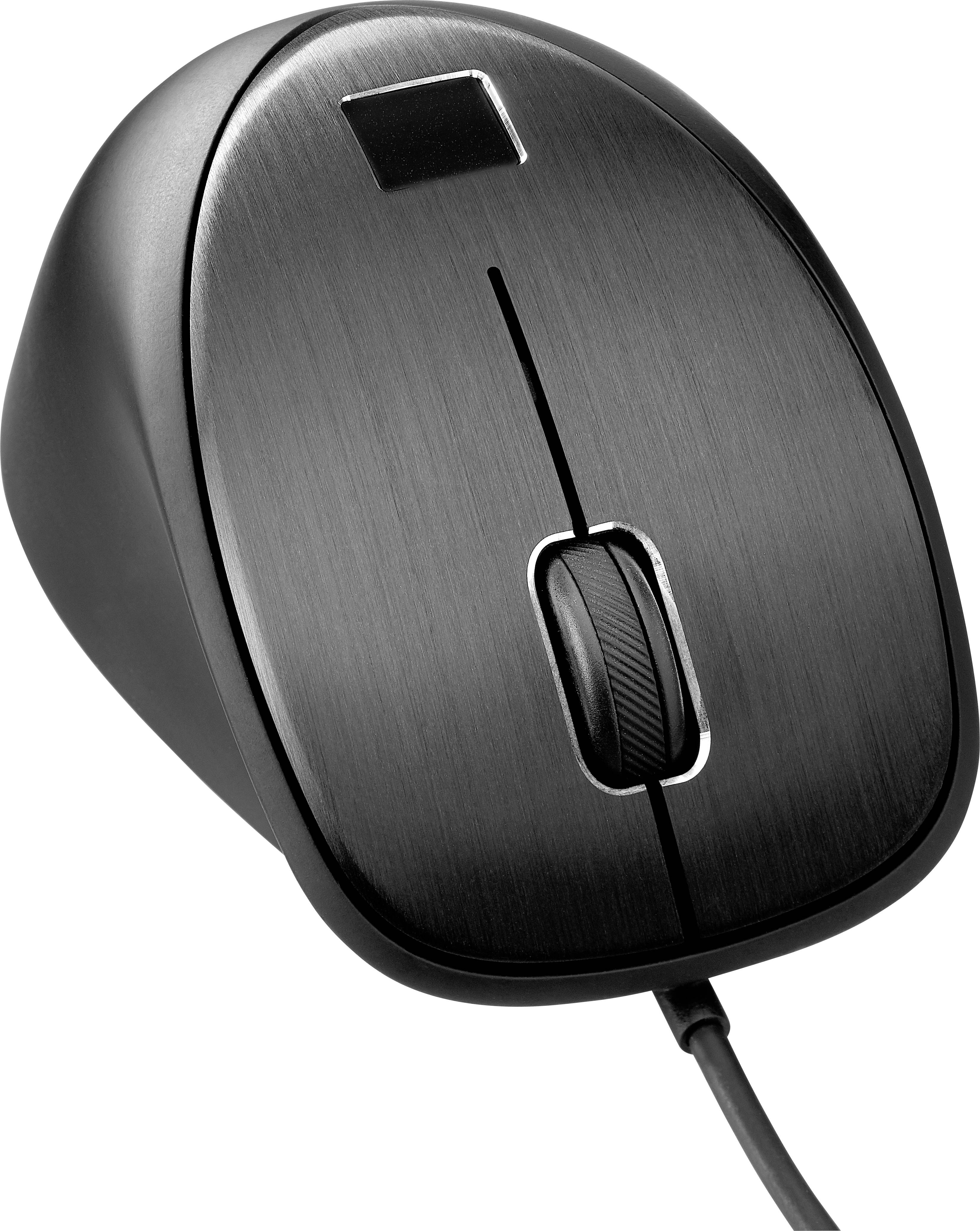 HP Maus USB Fingerprint Laser-3Tasten-kabelgebunden-USB