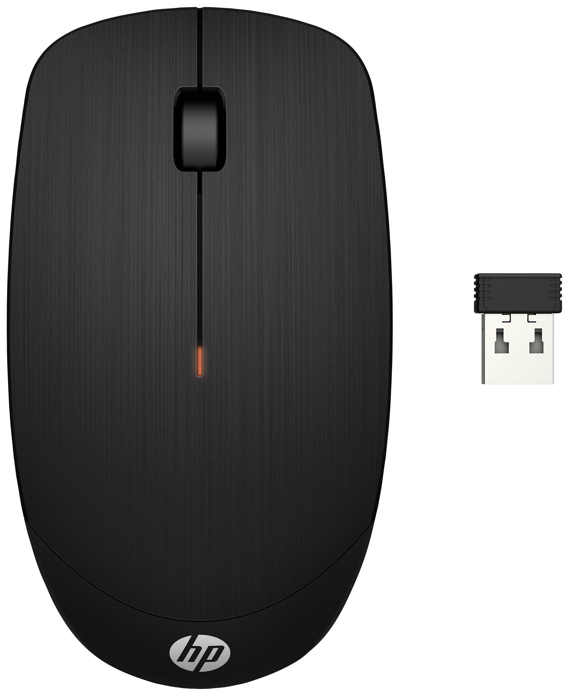 HP X200 - Maus - optisch - kabellos - 2.4 GHz - kabelloser Empfänger (USB)