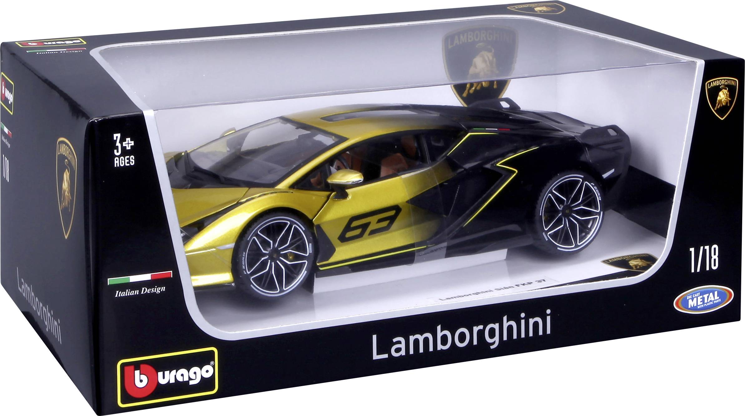 Bburago Lamborghini Sian FKP 37 1:18 Modellauto