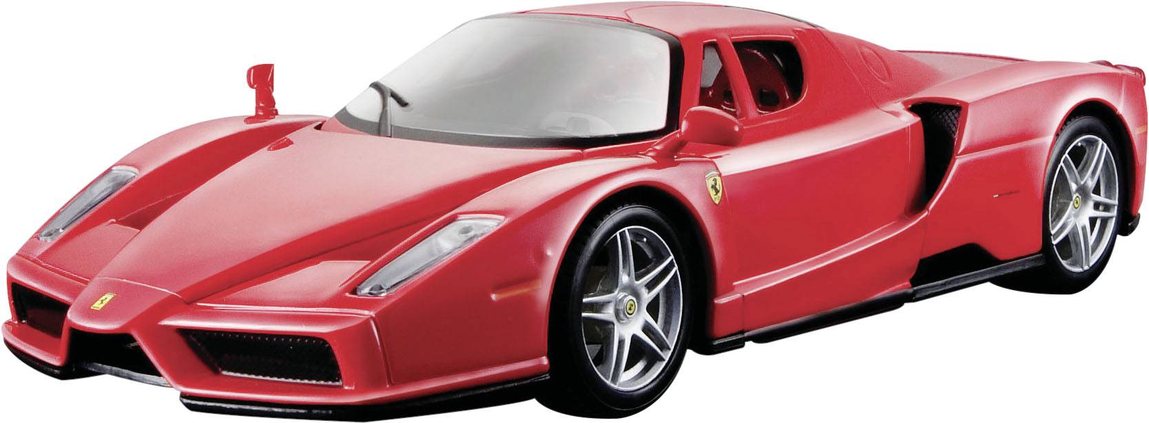 Ferrari Enzo Coupe Rot 2002-2004 mit Rückzugsmotor 1/43 Bburago Modell Auto mit 