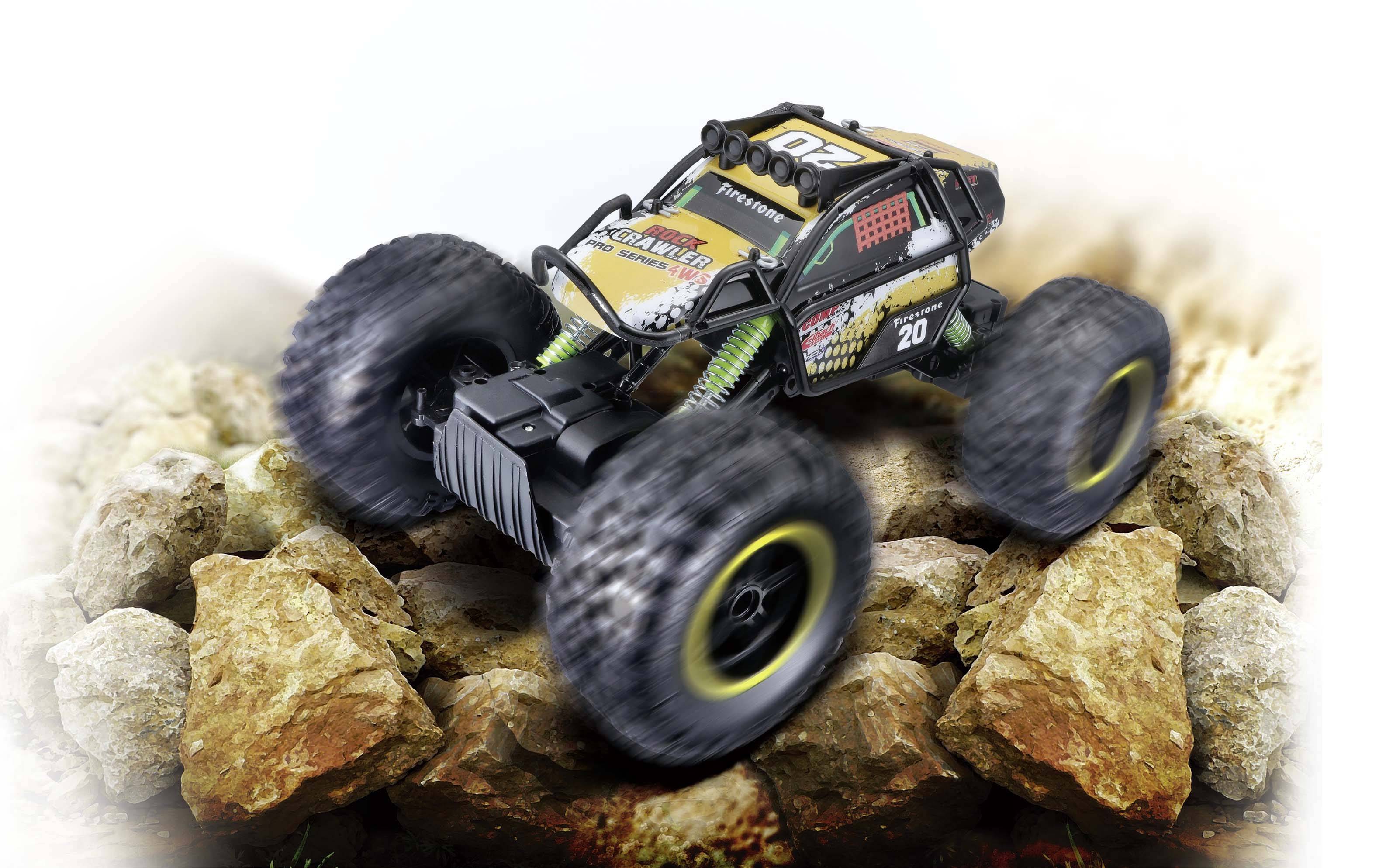 MaistoTech 581334 Rock Crawler Pro RC Einsteiger Modellauto Geländewagen inkl. Akku und Ladekabel